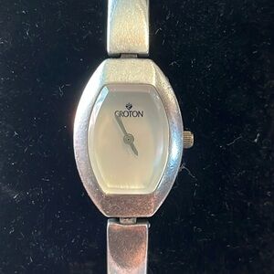 Solid 925 Sterling Silver Vintage Croton Watch!!! New Battery